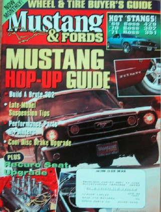 MUSTANG & FORDS 1998 JULY - K-CODE FAIRLANE, BOSS 9